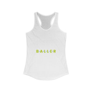 Baller. Women’s Pickleball Racerback Tank.